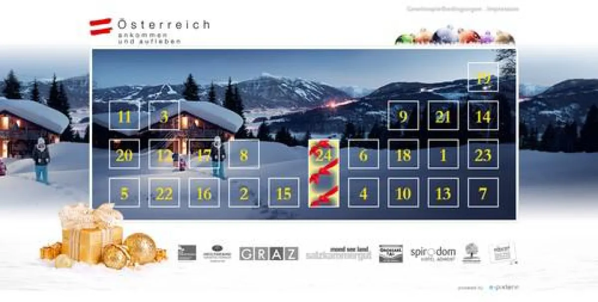 Online Adventskalender Österreich Tourismus