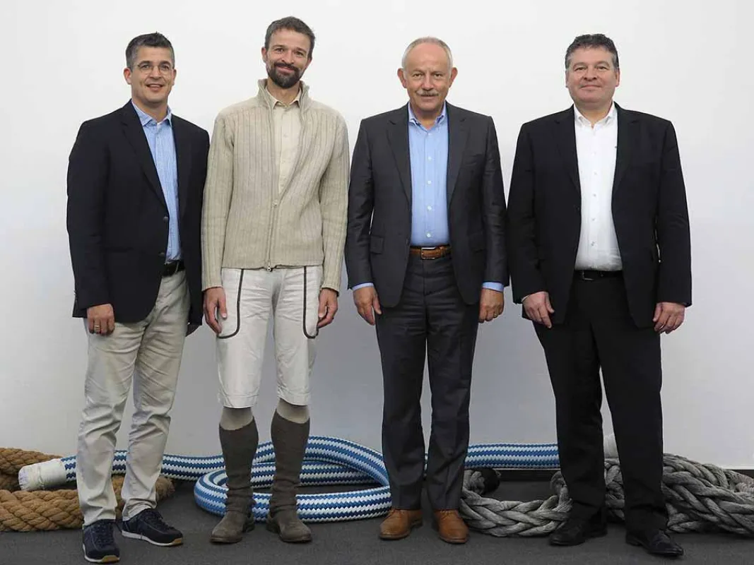 Thomas Schlätzer, Jan Paul, Gerhard Pfeifer und Klaus Walther (v.l.n.r.)