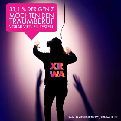 XR WORLD ACADEMY Studie zur Berufsorientierung der Zukunft Bild: XR WORLD ACADEMY Studie zur Berufsorientierung der Zukunft