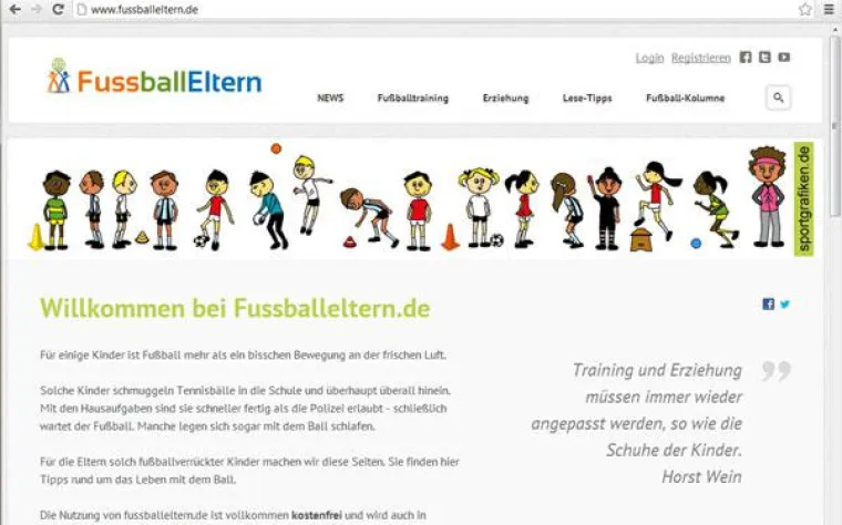 Bild: Portal für die Eltern von Fußballkindern