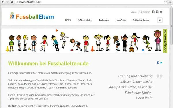 Bild: Portal für die Eltern von Fußballkindern