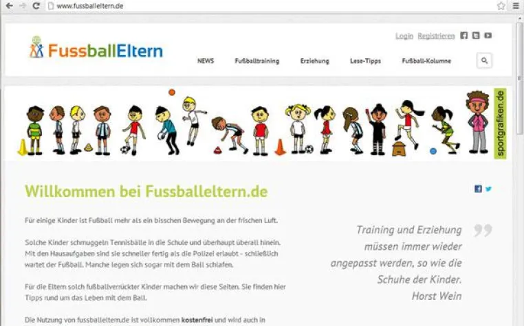Bild: Portal für die Eltern von Fußballkindern
