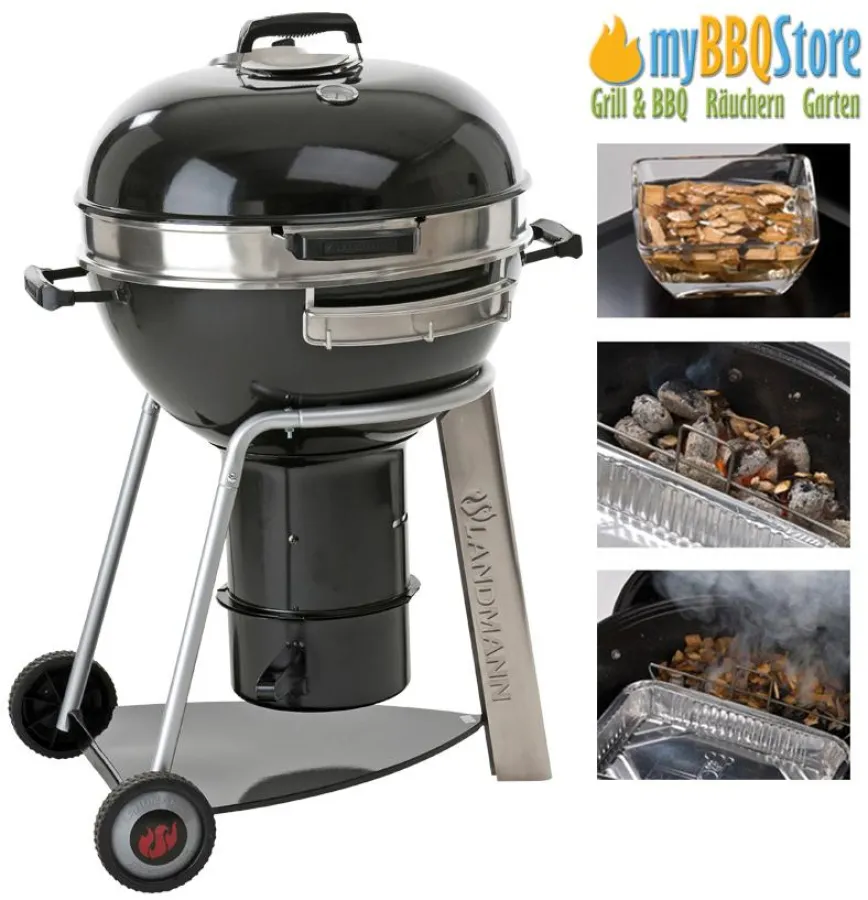 Der Grill-Tipp im Herbst und Winter: Räuchern im Landmann Kugelgrill black pearl 31342