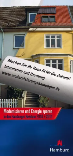 Bild: Energie- und Modernisierungskampagne 2010 / 2011 in den Hamburger Bezirken