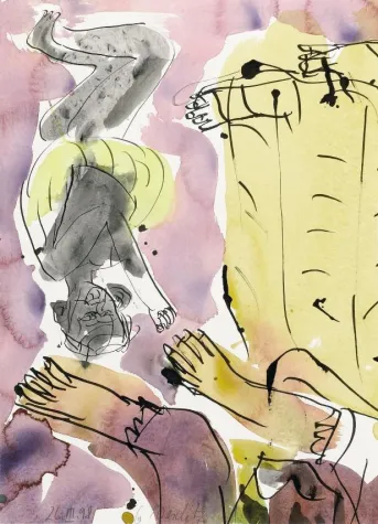 Bild: GEORG BASELITZ: Arbeiten auf Papier 1960-1998 / Originalgrafik 2006-2007