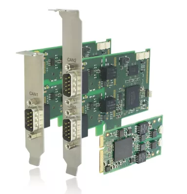 Bild: Karten-Trio für CAN, LIN und K-Line - Erweiterung um PCI-Express-Mini-Karte