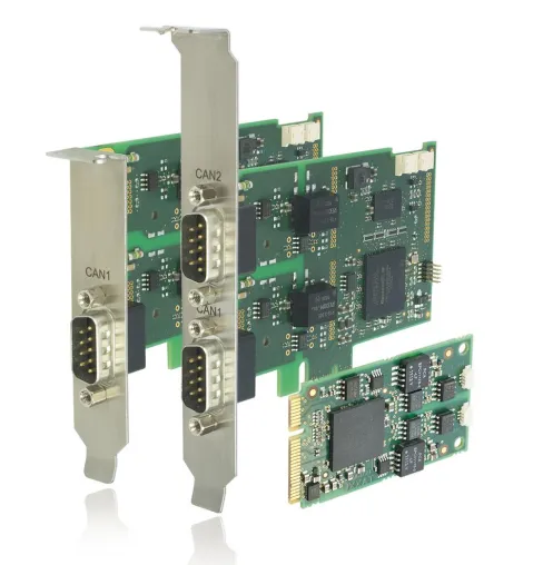 Bild: Karten-Trio für CAN, LIN und K-Line - Erweiterung um PCI-Express-Mini-Karte