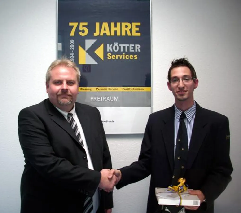 Niederlassungsleiter Thomas Härich und Mitarbeiter Pascal Cyrus