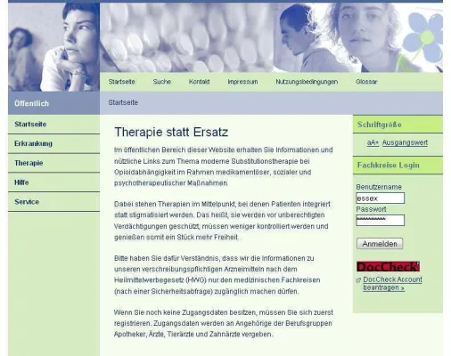 Bild: Therapie statt Ersatz lautet der Weg aus dem Teufelskreis der Sucht