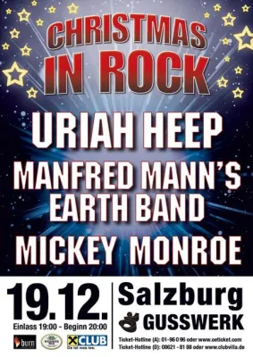 Mickey Monroe rockt mit Uriah Heep und Manfred Mann´s Earth Band Bild: Mickey Monroe rockt mit Uriah Heep und Manfred Mann´s Earth Band