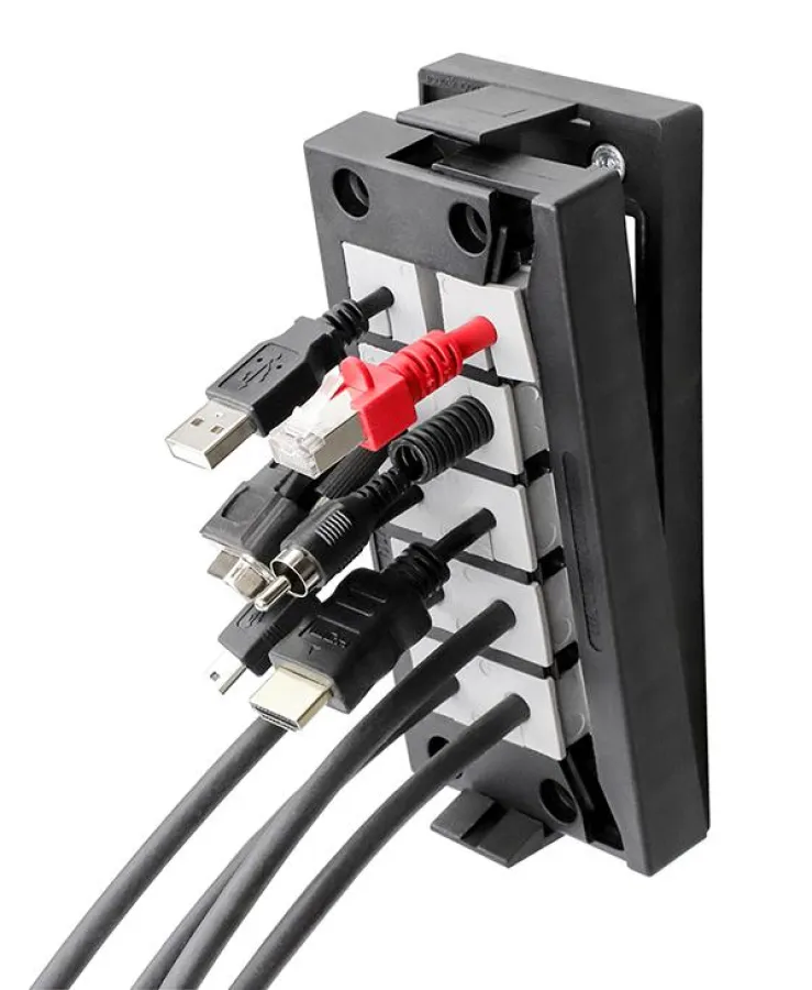 Teilbare Kabeleinführung KEL-QUICK für Leitungen mit und ohne Stecker