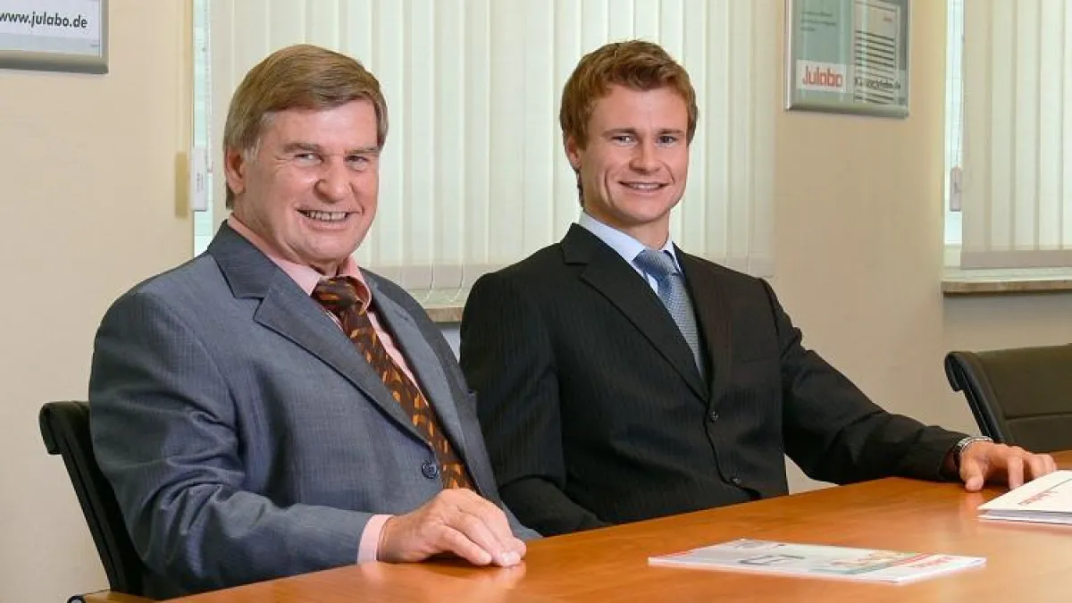 Firmengründer Gerhard Juchheim (links) und sein Sohn Markus Juchheim, der gemeinsam mit seinem Vater die Unternehmensführung übernimmt