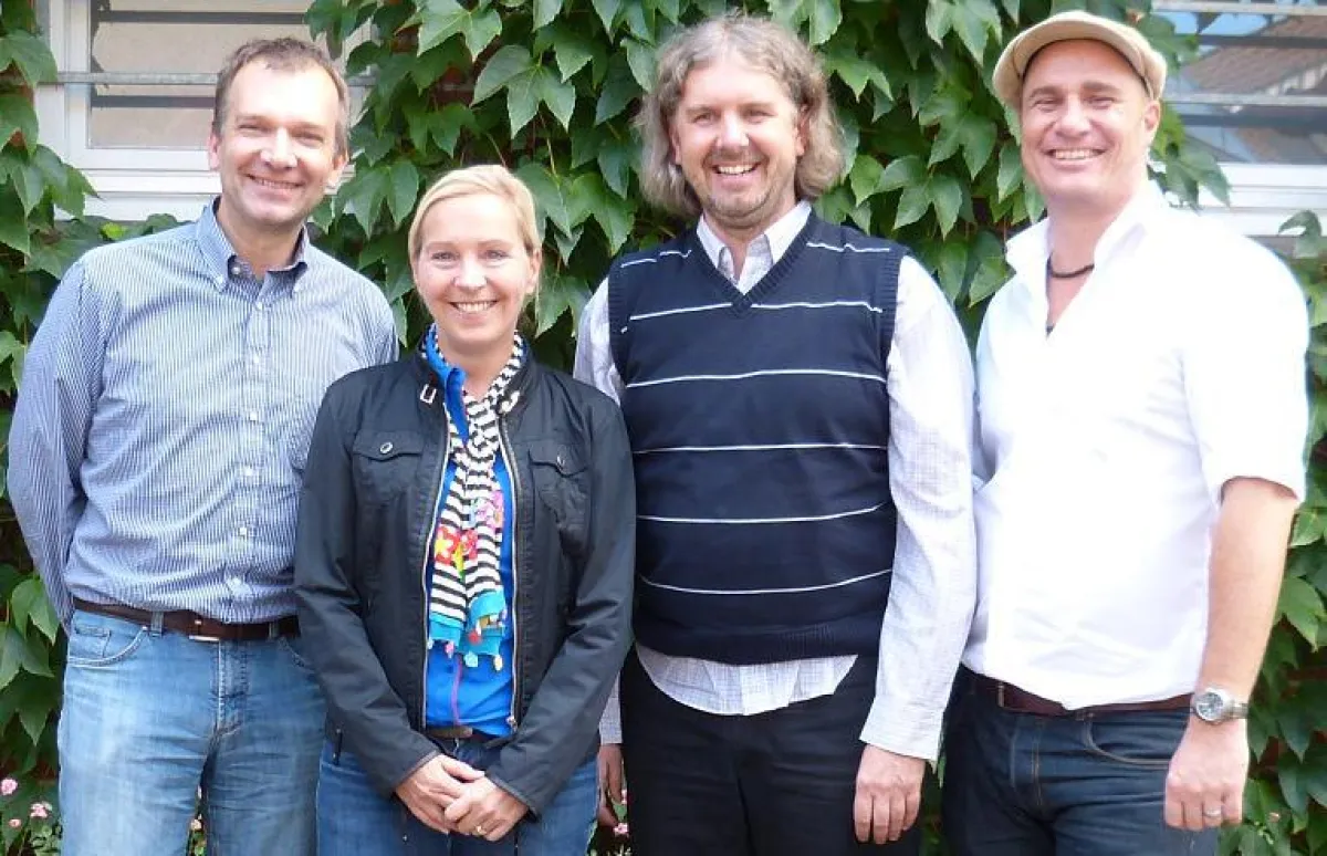 Vorstand Texterverband (v.l.n.r.): Markus Lemke, Jutta Metzler, Jürgen Schrödl, Stephan Rau