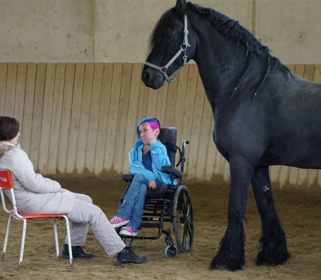 Tina Jahns während eines Coachings