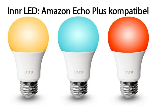 Innr Smart Lighting – kompatibel mit Amazon Echo Plus Bild: Innr Smart Lighting – kompatibel mit Amazon Echo Plus