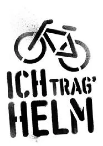 Bild: Ich Trag' Helm. Rücksicht nehmen. Kinder und Jugendliche besonders gefährdet.