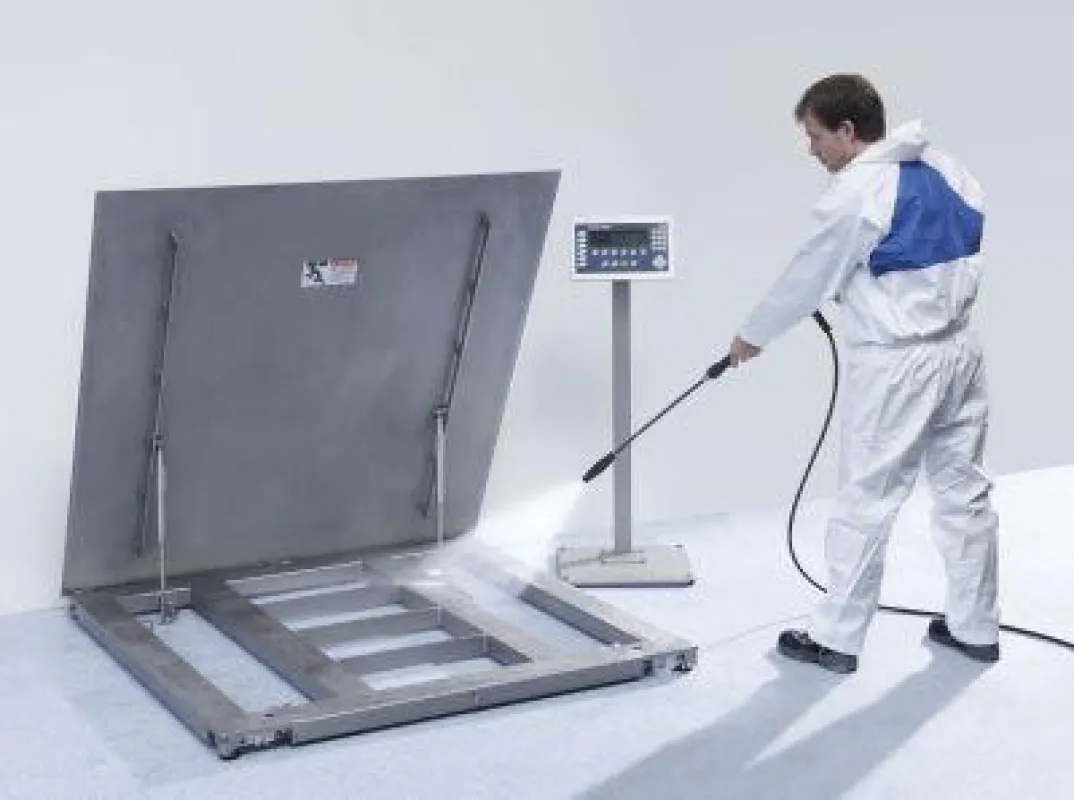 Die klappbare Edelstahl-Bodenwaage PFA779lift