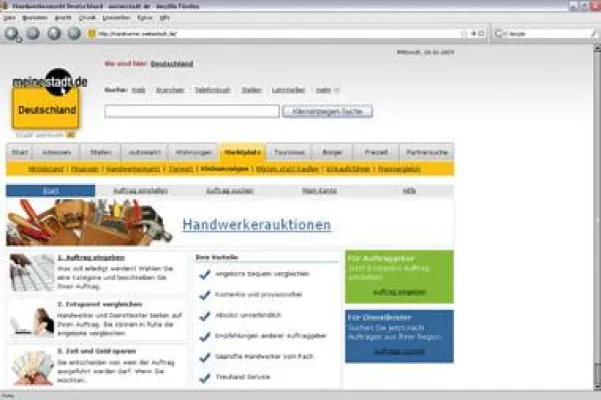 Bild: Geld sparen mit meinestadt.de und blauarbeit.de