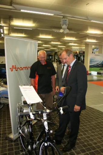 Stromrad im Zentrum von Kreativität und E-Mobilität Bild: Stromrad im Zentrum von Kreativität und E-Mobilität