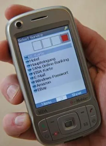 Bild: Passwörter und PINs auf dem Handy immer sicher dabei