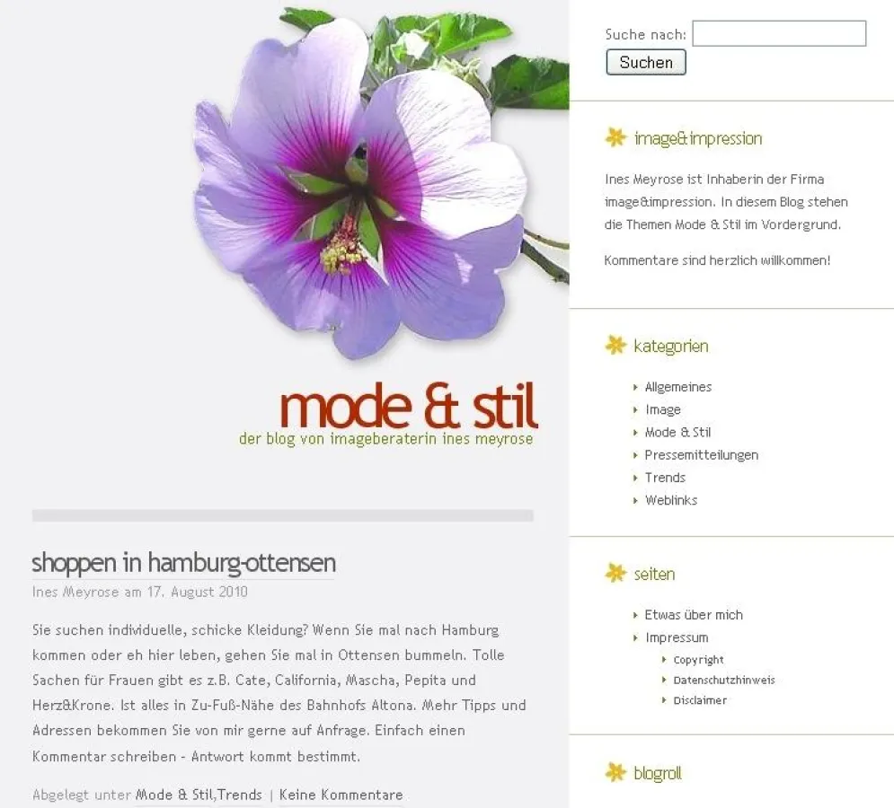 Mode & Stil - der Blog von Imageberaterin Ines Meyrose