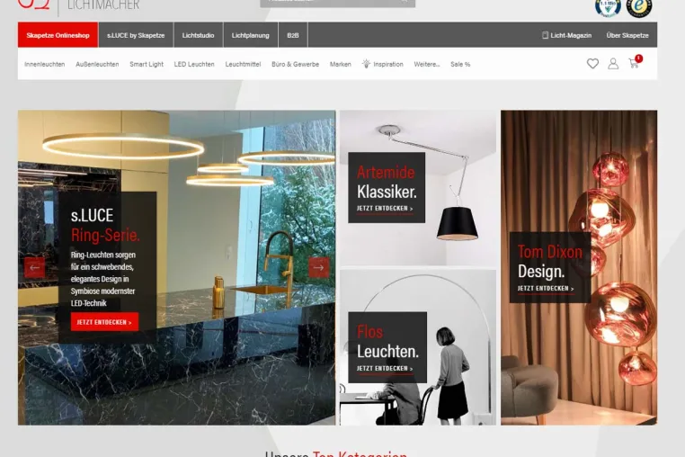 Bild: Skapetze Online-Shop präsentiert sich in völlig neuer Optik