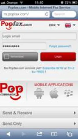 Popfax hat seine Mobile-Fax Webseite aktualisiert Bild: Popfax hat seine Mobile-Fax Webseite aktualisiert