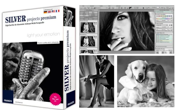 Neues Franzis SILVER projects premium - für einfach faszinierende Schwarz-Weiß-Fotos Bild: Neues Franzis SILVER projects premium - für einfach faszinierende Schwarz-Weiß-Fotos