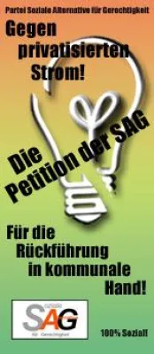 Bild: SAG Petition zur Rekommunalisierung der Stromwirtschaft