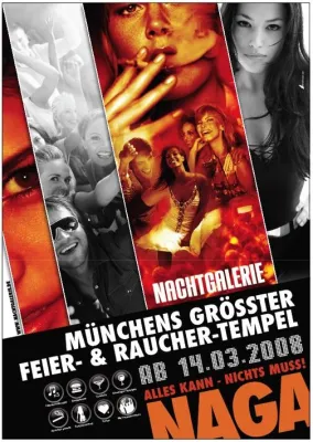 München - Raucher und Nichtraucher feiern gemeinsam in der NACHTGALERIE Bild: München - Raucher und Nichtraucher feiern gemeinsam in der NACHTGALERIE