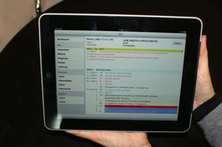 Bild: MEDICA-Neuheit: GUS-Praxissoftware läuft jetzt auch auf dem iPad