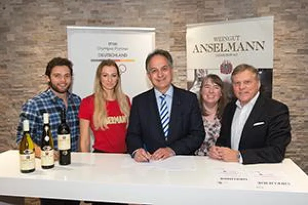 Bild: Pfälzer Weingut Werner Anselmann bei Olympischen Winterspielen
