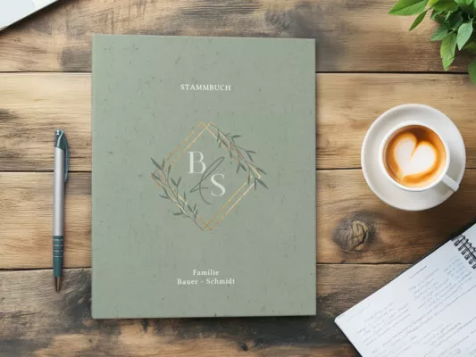 Bild: Das Stammbuch neu erfunden – personalisierbares Ringbuch von myprintcard.de
