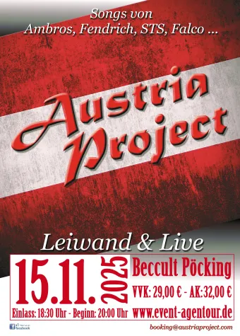 Bild: Austria Project - Leiwand und live im Beccult Pöcking am 15.11.2025 