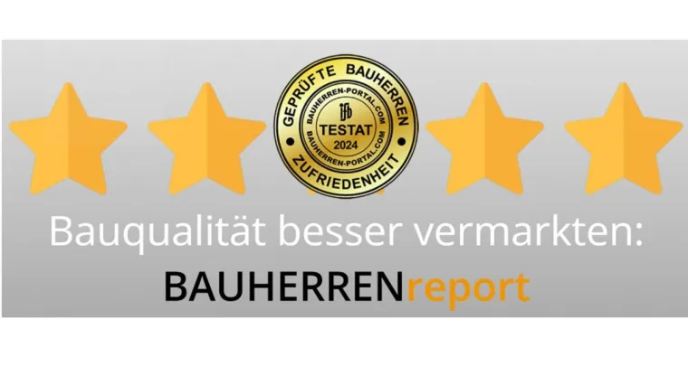 BAUHERRENreport GmbH: Gute Gründe für Bauunternehmen, ihre Qualität zu zeigen Bild: BAUHERRENreport GmbH: Gute Gründe für Bauunternehmen, ihre Qualität zu zeigen