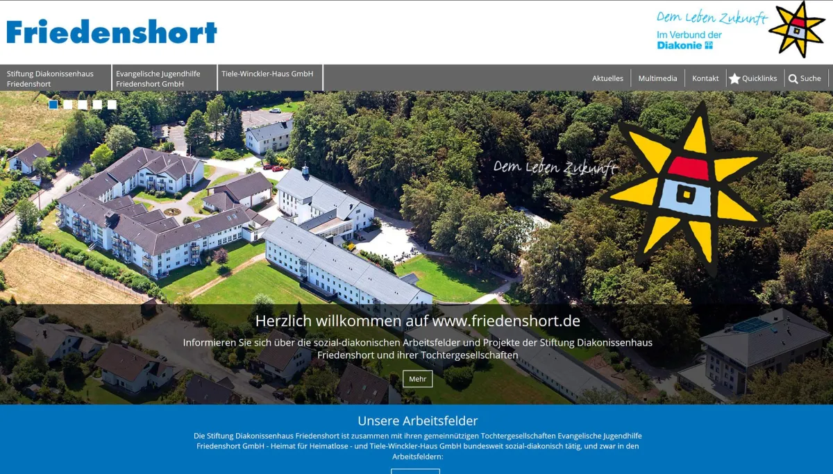 Screenshot Startseite