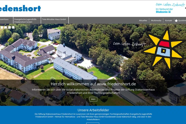 Bild: Friedenshort mit neuem Internetauftritt
