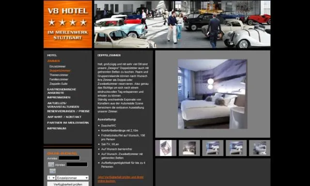 Bild: V8HOTEL im Meilenwerk – jetzt mit eigener TYPO3-Seite im Netz