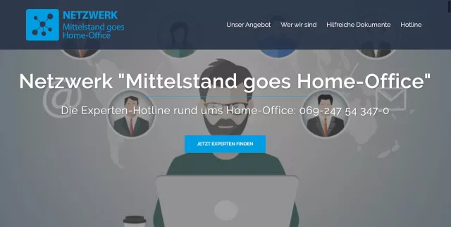 Bild: Experten-Hotline Mittelstand goes Home-Office fur Förderprogramm der Bundesregierung ausgewählt