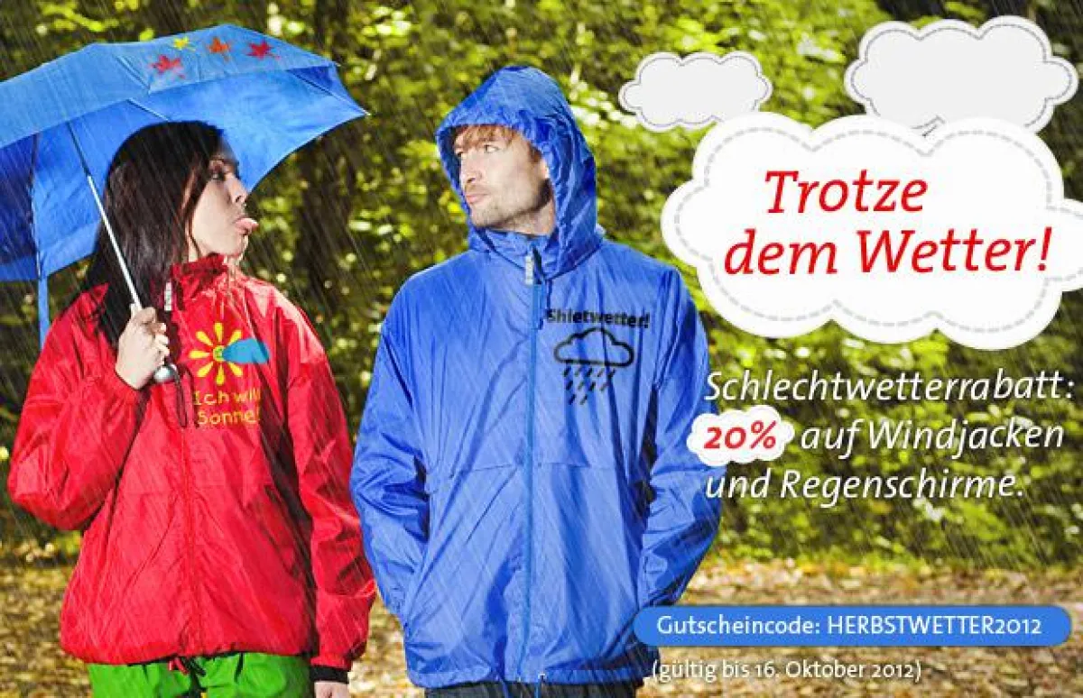 20% Schlechtwetterrabatt ? Herbstwetter 2012