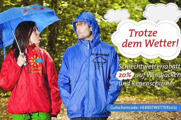 Bild: 20% Schlechtwetterrabatt – Herbstwetter 2012