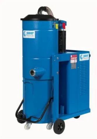 Bild: Der Industriesauger POWERvac garantiert höchste Mobilität