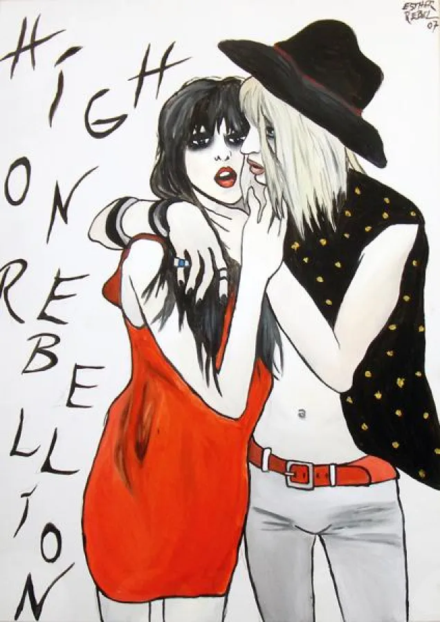 Esther Rebel, High on Rebellion. 2007. Öl/Lwd. 80 x 60 cm