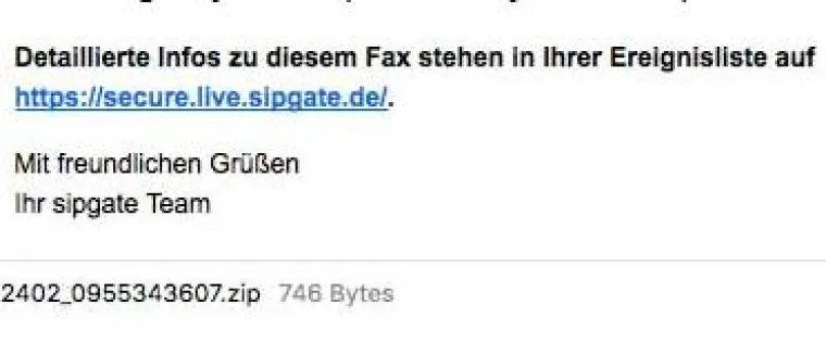 Bild: Locky PC Virus wird mit .zip / .docm Dateienanhängern verbreitet