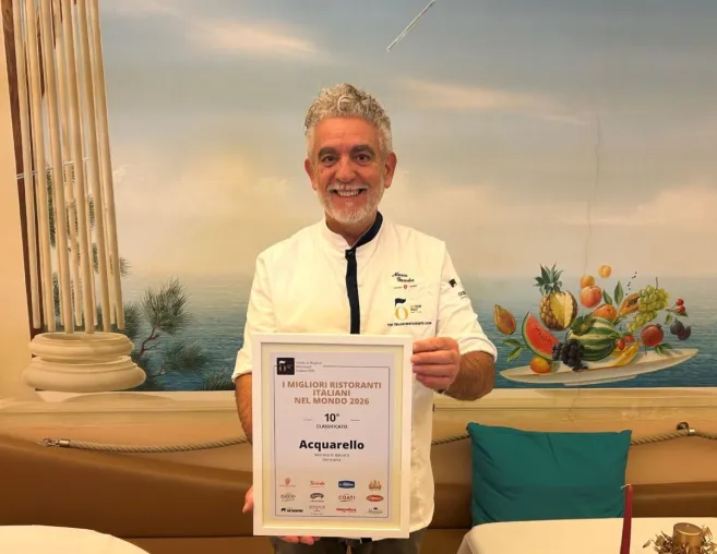 Bild: Mario Gambas Acquarello auch 2026 weltweit spitze - Beim "50 Top Italy" Award 2026 gleich mehrfach prämiert: