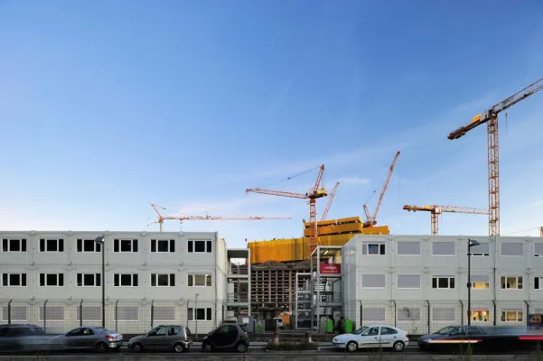 Bild: FAGSI Raumlösungen schaffen beste Arbeitsbedingungen auf der Baustelle