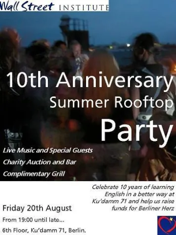 Bild: Wall Street Institute: Jubiläumsfeier über den Dächern von Berlin