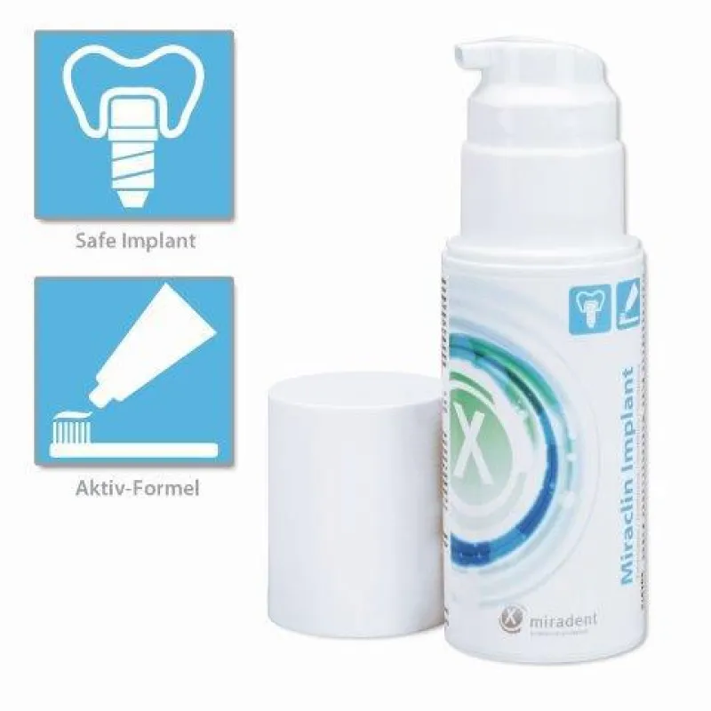 Die neue Miraclin Implant Zahncreme für Implantatträger