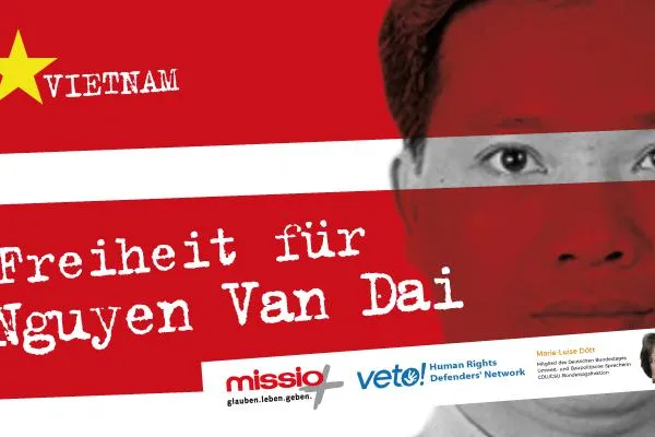 Bild: Gemeinsame Online-Petition zur Freilassung des Menschenrechtsanwalts Nguyen Van Dai in Vietnam