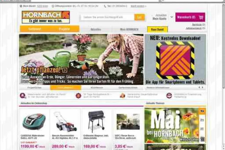 Unic: Hornbach launcht Onlineshop in Österreich Bild: Unic: Hornbach launcht Onlineshop in Österreich